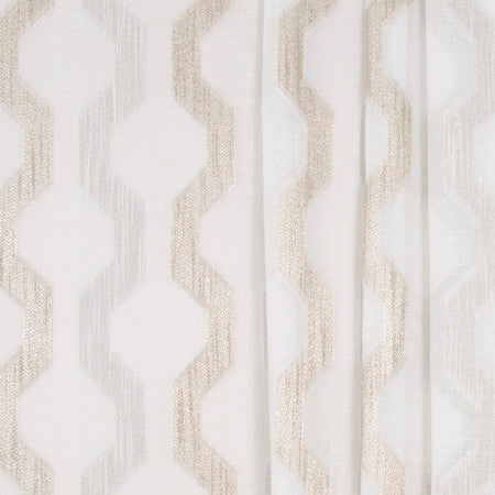 Two Paths Sand by Carole Designer Fabric Sheer Marvel 100% Polyester TURKEY N/A </p><p>Repeat: 7 1/2" V, 7 5/8" H 118" - Swanky Fabrics -