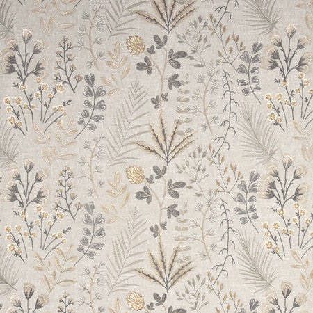 Field Of Sprigs Dune by Carole Designer Fabric From The Heart 58% Cotton, 42% Polyester India 3,000 Wyzenbeek Double Rubs 12 3/4" V, 26" H 51.75" - Swanky Fabrics -