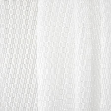Lets Connect White by Carole Designer Fabric Sheer Luxury 100% Polyester FRANCE 3/8" V, 1 1/8" H 112" - Swanky Fabrics -