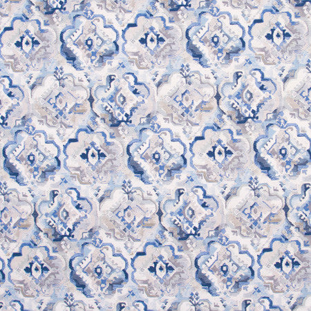 Will Stay Bluebird by Carole Designer Fabric Bluebird 100% Cotton S Korea 24 1/2" V, 13 1/2" H HD 54" - Swanky Fabrics -