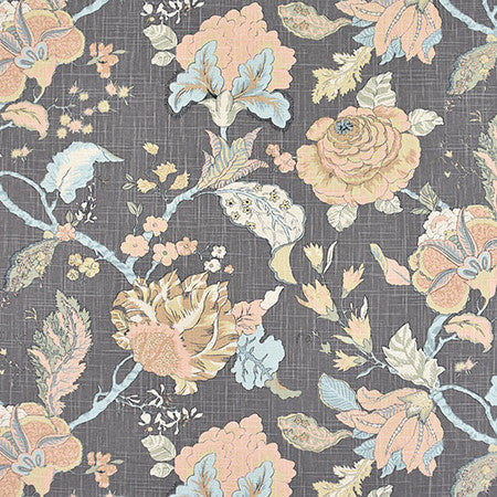 Comfort Zone Flannel by Carole Designer Fabric Harvest 70% Cotton, 30% Linen-Light Latex Backing China 24 5/8" V, 27" H HD 54" - Swanky Fabrics -