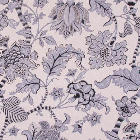 Century Bridge Pewter by Carole Designer Fabric Ash Oak 89% Cotton, 11% Rayon SSR Printed & Finished In USA 15,000 Wyzenbeek Double Rubs 36" V, 27" H HD 54" - Swanky Fabrics -