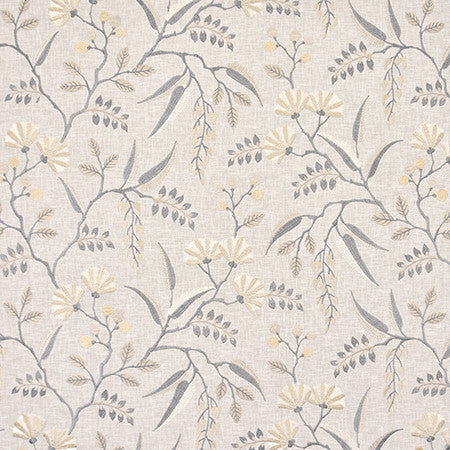 Maury Island Shadow by Carole Designer Fabric Moonstone 52% Cotton, 48% Polyester India 18 3/8" V, 25 1/4" H 50.5" - Swanky Fabrics -