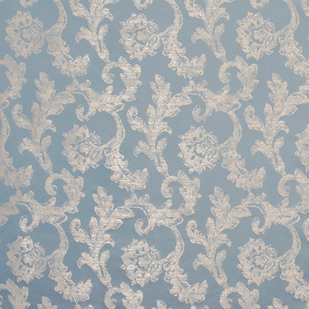 Moment Or Two Delft by Carole Designer Fabric Wellington 100% Polyester CHINA 15,000 Wyzenbeek Double Rubs 17 1/2" V, 9 1/2" H 55" - Swanky Fabrics -