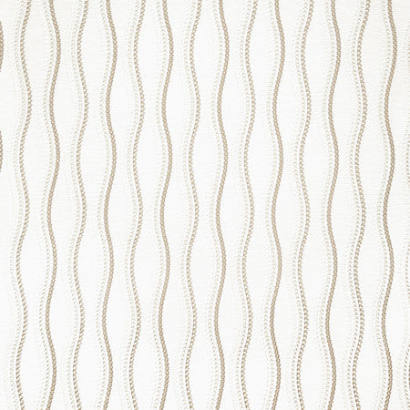 Cross The Line Birch by Carole Designer Fabric Neutral Ground Base: 72% Polyester, 28% Cotton Embr: 100% Viscose India 9 1/2" V, 4 3/4" H 52"" - Swanky Fabrics -