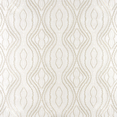 Scallop Away Off White by Carole Designer Fabric From The Heart 70% Polyester, 30% Cotton India 9 1/2" V, 8 1/2" H 51.5" - Swanky Fabrics -