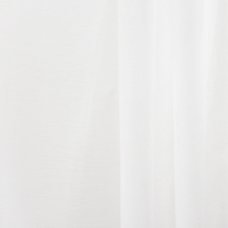 Jet Away Brilliant White by Carole Designer Fabric Sheer Basics III 100% Polyester- Weighted Hem Turkey N/A None 126" - Swanky Fabrics -