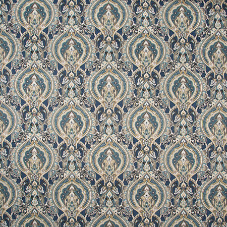 Centuries Old Moonlit Sky by Carole Designer Fabric Blue Forest 100% Cotton-SSR India N/A Horizontal: 13 1/2" and Vertical: 13 1/2" V 54" - Swanky Fabrics -
