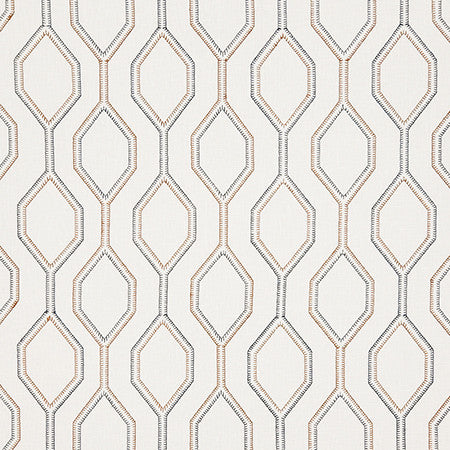 Going My Way Canyon by Carole Designer Fabric Dawn & Dusk Base: 70% Cotton, 25% Polyester, 5% Linen, Embr: 61% Cotton, 22% Polyester, 13% Rayon, 4% Linen India 7 3/4" V, 6 1/2" H 52" - Swanky Fabrics -