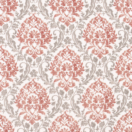 Porchester Spice by Carole Designer Fabric Red Sea 100% Polyester India 30,000 Wyzenbeek Double Rubs </p><p>Repeat: 13 1/2" V, 13 1/2" H HD 54" - Swanky Fabrics -