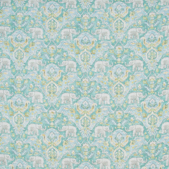Elephant Parade Caribe by Carole Designer Fabric Jungle Safari 55% Linen, 45% Viscose-Soil Release S Korea Passes 27,000 Double Rubs Wyzenbeek Horizontal: 13.5 and Vertical: 13.5 54 - Swanky Fabrics -