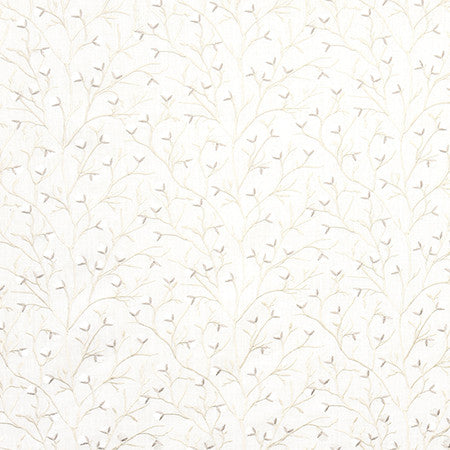 Never Regret Snow by Carole Designer Fabric Moonstone 60% Cotton, 30% Polyester, 10% Linen India N/A 9 1/4" V, 8 1/2" H 51.5" - Swanky Fabrics -