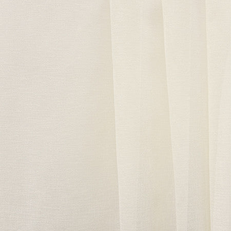 Northbound Ivory by Carole Designer Fabric Sheer Basics III 100% Polyester Turkey None 130" - Swanky Fabrics -