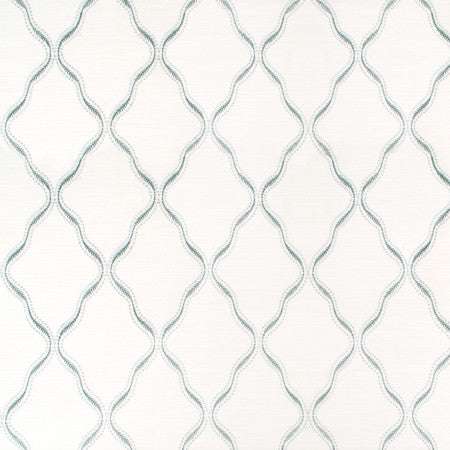 Perfect Together Seaglass by Carole Designer Fabric Jade 80% Cotton, 10% Rayon, 10% Zari India N/A 7 3/4" V, 5 1/4" H 52" - Swanky Fabrics -