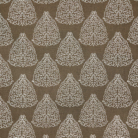 On My Mind Bark by Carole Designer Fabric Hidden Treasure 36% Polyester, 26% Cotton, 22% Viscose, 16% Linen China 11 3/4" V, 6 1/4" H HD 53" - Swanky Fabrics -