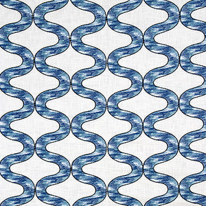 Carole Fabric Curves Ahead Ocean