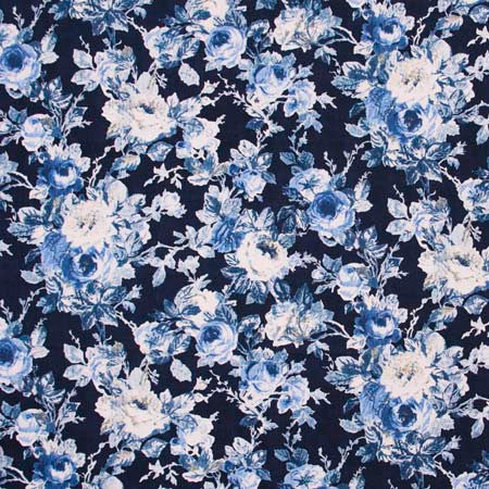 Anniversary Dance Indigo by Carole Designer Fabric Red Sea 80% Cotton, 20% Linen China 51,000 Wyzenbeek Double Rubs </p><p>Repeat: 25 1/4" V, 27" H HD 54" - Swanky Fabrics -