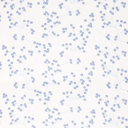 Sweet Treat Cornflower by Carole Designer Fabric Bluebell 73% Cotton, 27% Polyester India 9 1/8" V, 18 1/4" H 54.5" - Swanky Fabrics -