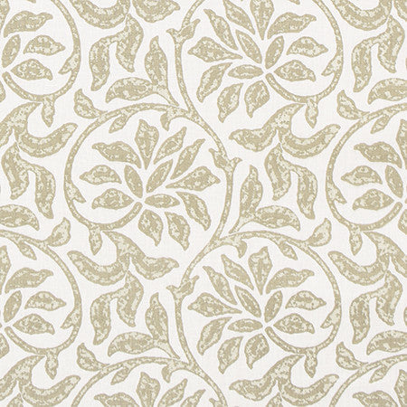 Caswell Bay Linen by Carole Designer Fabric Moonstone 70% Cotton, 25% Polyester, 5% Linen India N/A 10 1/2" V, 10 3/4" H 54" - Swanky Fabrics -