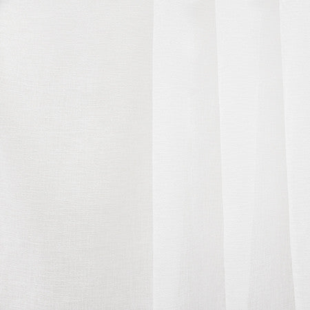 Northbound White by Carole Designer Fabric Sheer Basics III 100% Polyester Turkey None 130" - Swanky Fabrics -