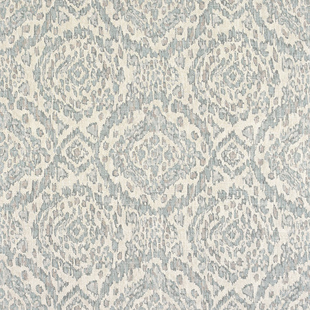 Popular Belief Flax by Carole Designer Fabric Jade 36% Polyester, 26% Cotton, 22% Viscose, 16% Linen China 13 1/2" V, 13 1/2" H 56" - Swanky Fabrics -