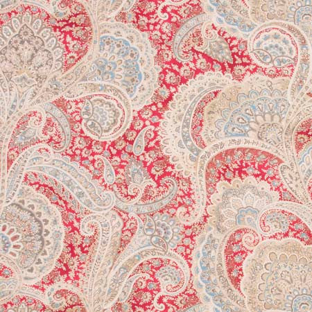 Loyal Patriot Cerise by Carole Designer Fabric Red Sea 100% Cotton South Korea 51,000 Wyzenbeek Double Rubs Horizontal: 27" D and Vertical: 25 1/4" V 54" - Swanky Fabrics -