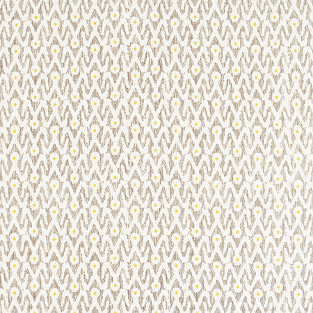 Together With You Driftwood by Carole Designer Fabric Moonstone 100% Cotton India 9" V, 13 1/2" H 54" - Swanky Fabrics -