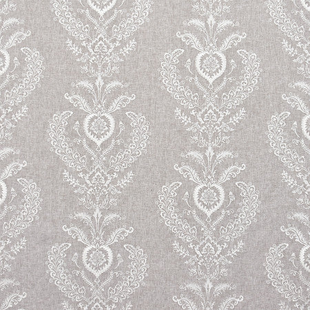With Honor Heather Grey by Carole Designer Fabric Moonstone 64% Polyester, 36% Cotton India 15 3/8" V, 25" H 50.75" - Swanky Fabrics -