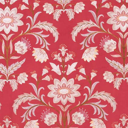 Desert Drama Persimmon by Carole Designer Fabric Red Sea 100% Polyester India N/A </p><p>Repeat: 30 1/8" V, 25" H HD 50.75" - Swanky Fabrics -