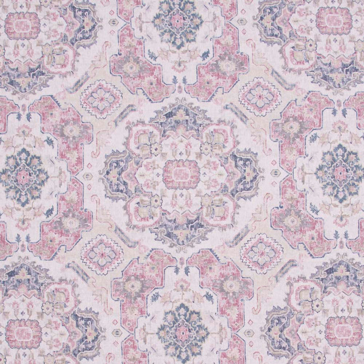 Global Inspiration Rosecloud by Carole Designer Fabric Pink Jade 89% Polyester, 11% Linen Turkey 30,000 Wyzenbeek Double Rubs Horizontal: 27 and Vertical: 27 54 - Swanky Fabrics -