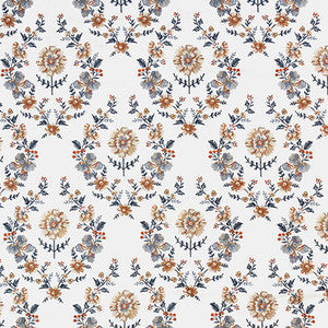 Carole Fabric Turn The Page Indigo