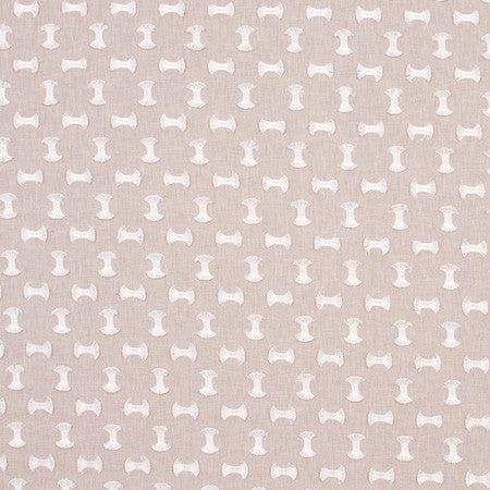 Pick A Bow Linen by Carole Designer Fabric Portobello 50% Polyester, 50% Cotton India Passes 25,000 Double Rubs Wyzenbeek Horizontal: 6 1/4" and Vertical: 5 1/4" V 52" - Swanky Fabrics -