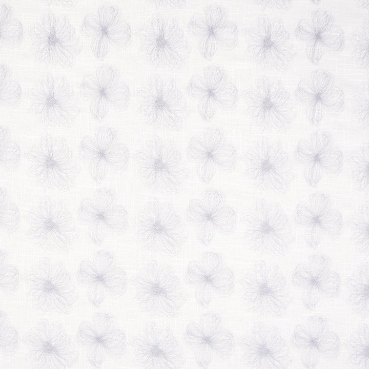 Into A Spiral Silver by Carole Designer Fabric White Smoke 55% Linen, 45% Polyester China N/A Horizontal: 10.5 and Vertical: 11.5 52 - Swanky Fabrics -