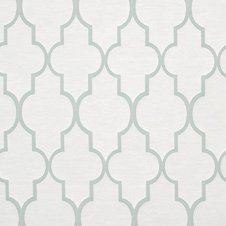 By Grace Seafoam by Carole Designer Fabric State Of The Art 53% Polyester, 47% Cotton TURKEY 13" V, 14" H 59" - Swanky Fabrics -