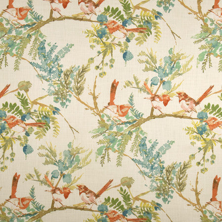 Round Robin Multi by Carole Designer Fabric Muse 100% Cotton India 25 3/4" V, 27 1/4" H HD 55.25" - Swanky Fabrics -