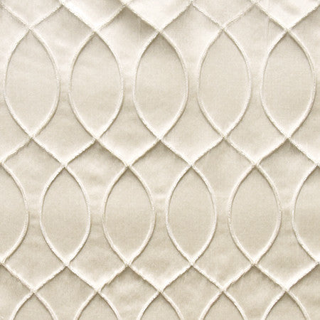 Meeting Point Champagne by Carole Designer Fabric Radiance 100% Polyester India 9" V, 4 1/4" H 55" - Swanky Fabrics -