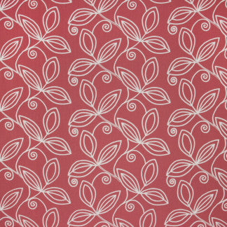 Lovely Leaf Coral by Carole Designer Fabric Summer Garden 100% Polyester India N/A </p><p>Repeat: 9 1/2" V, 18" H 54" - Swanky Fabrics -