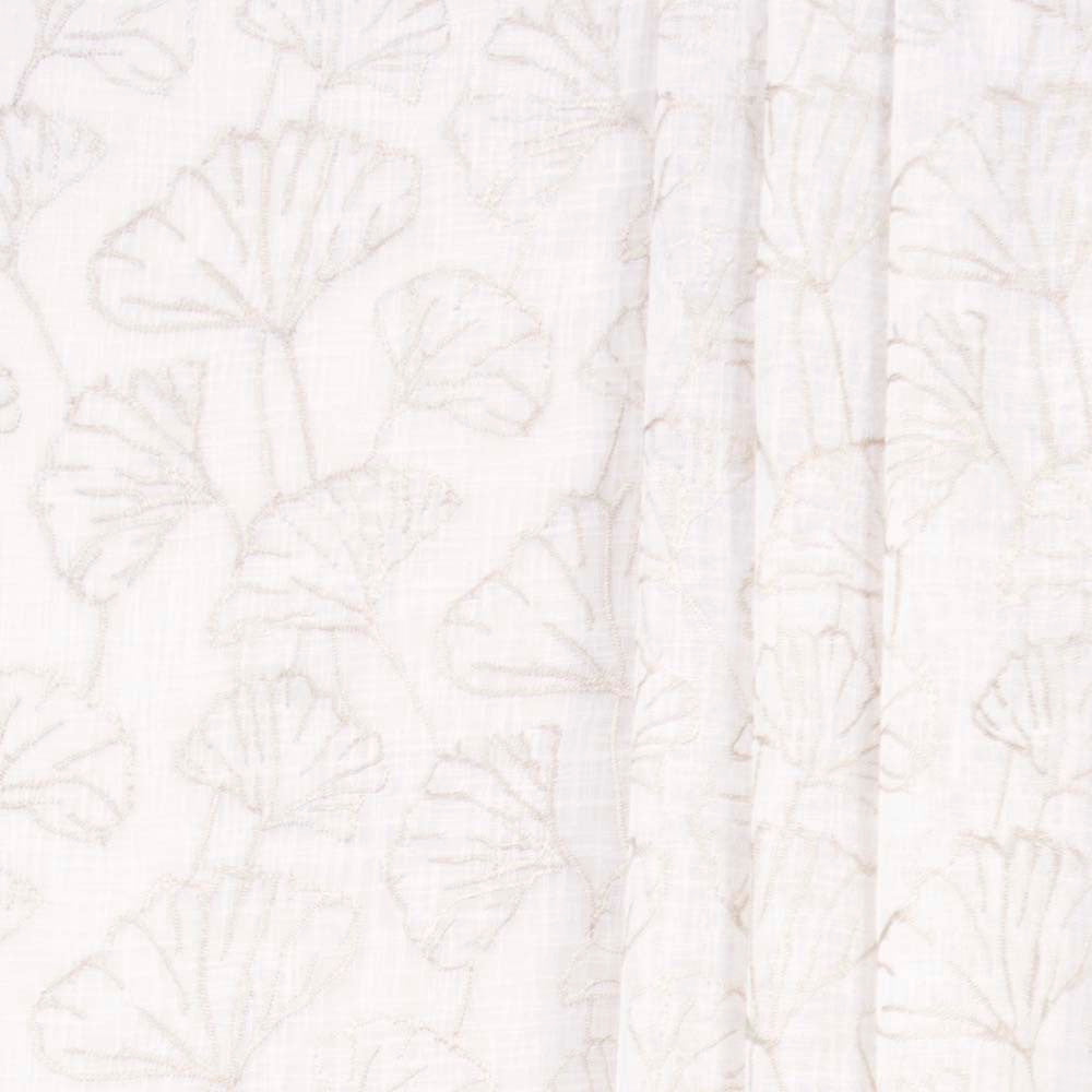 Island Culture Sand by Carole Designer Fabric Sheer Intrigue 100% Polyester India N/A Horizontal: 11.375 and Vertical: 11.375 51 - Swanky Fabrics -