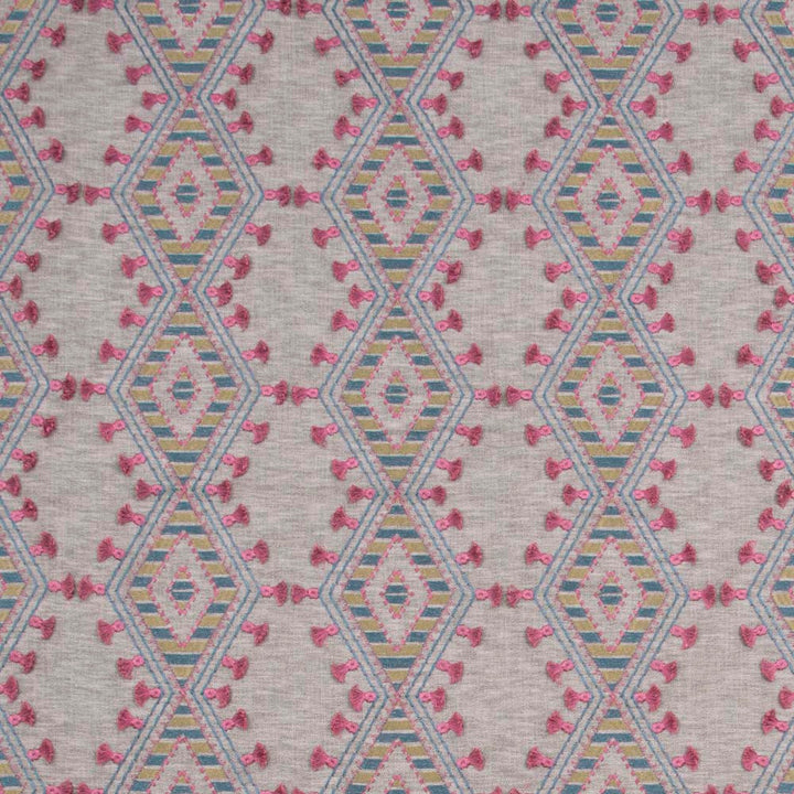 World Travels Jewel by Carole Designer Fabric Pink Jade 71% Polyester, 29% Cotton India 25,000 Wyzenbeek Double Rubs Horizontal: 6.5 and Vertical: 6.25 52 - Swanky Fabrics -