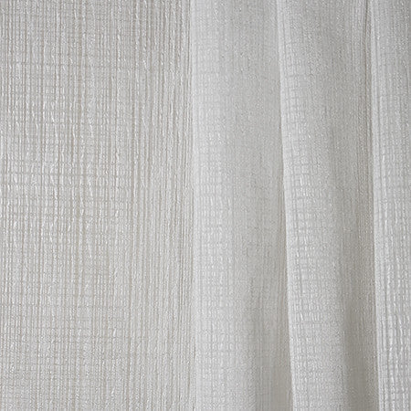 Slender Lines White by Carole Designer Fabric Sheer Philosophy 100% Polyester Turkey N/A None 118" - Swanky Fabrics -