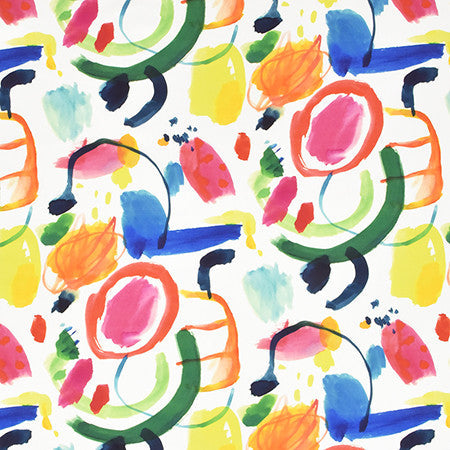 Capture The Mood Multi by Carole Designer Fabric Prisma 100% Cotton SPAIN 25"V, 27" H HD 54" - Swanky Fabrics -