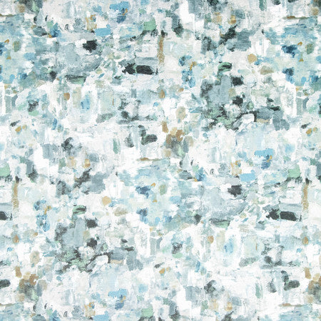 Your Vision Silver by Carole Designer Fabric Making Waves 100% Polyester 50,000 Wyzenbeek Double Rubs 27" V, 13 5/8" H HD 54" - Swanky Fabrics -