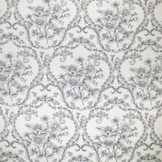 Hidden Garden Shadow by Carole Designer Fabric Frosted Glass 100% Linen Dyed, Printed & Finished In US N/A 24" V, 14 1/4" H 54" - Swanky Fabrics -