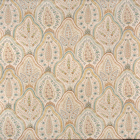 Friendly Face Blush by Carole Designer Fabric Sunset Serenade 100% Cotton Pakistan 25 1/4" V, 13 1/2" H HD 54"" - Swanky Fabrics -