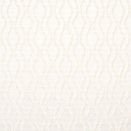 Walk Together Off White by Carole Designer Fabric Radiance 100% Polyester India N/A 4 3/4" V, 4 1/2" H 54" - Swanky Fabrics -
