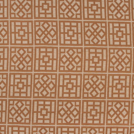 Take Action Copper by Carole Designer Fabric DESERT WANDERER 53% Rayon, 40% Polyester, 7% Flax USA Passes 40,000 Double Rubs Wyzenbeek Horizontal: 13 1/2" D and Vertical: 14 3/8" V 54" - Swanky Fabrics -