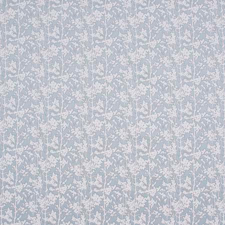 Lyrical Prose Duckegg by Carole Designer Fabric Pink Jade 100% Polyester India 35,000 Martindale Circular Rubs 5 3/4" V, 6 5/8" H 55" - Swanky Fabrics -