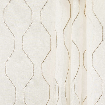 Will We Meet Champagne by Carole Designer Fabric Perfect Balance 63% Cotton, 37% Polyester India 9 3/8" V, 7" H 56.5" - Swanky Fabrics -