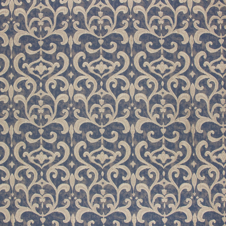 Family Heirloom Navy by Carole Designer Fabric Emerald Ocean 65% Polyester, 35% Viscose Turkey N/A Horizontal: 11125 and Vertical: 165 55 - Swanky Fabrics -