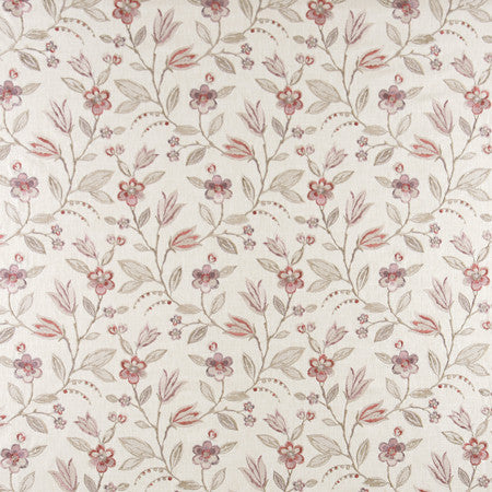 Bloom Away Wisteria by Carole Designer Fabric From The Heart 58% Cotton, 42% Polyester India 12,000 Wyzenbeek Double Rubs 12 1/2" V, 13 1/8" H 52.25" - Swanky Fabrics -